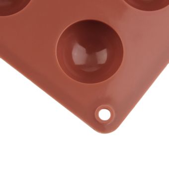 Profesional de 24 Hoyos Forma bolas de chocolate cake Mold-Dark molde de silicona rojo 