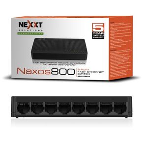 Switch Nexxt Naxos 800 De Escritorio 8 Puertos 10/100 Mbps ORIGINAL
