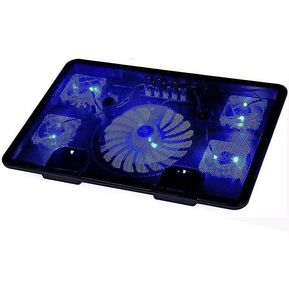 5 Fan 2 USB LED Cooling Pad For Laptop