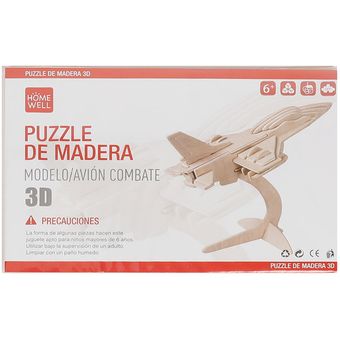 Puzzle de Madera Modelo Cabaña 3D 15.5x23 cm 