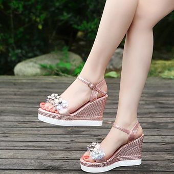 Nuevas sandalias de mujer en verano zapatos gruesos en sandalias 