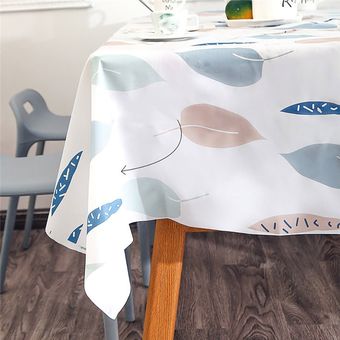 Manteles de mesa rectangulares impermeables y a prueba de aceite para cocina cubierta decorativa para mesa de comedor 