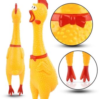 17CM Screaming Chicken Squeeze juguete del sonido estridente Animales divertidos Gadgets 