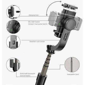 Palo Selfie Estabilizador Klack Para Teléfono Móvil Compatible Con