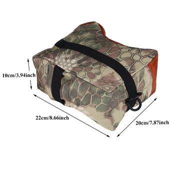 Bolsas de apoyo para tiro sin relleno,bolsa de arena delantera y trasera,soporte para arma,apoyo,bolsas de arena,saco de arena para caza 