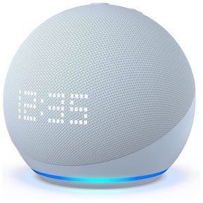 Bocina Echo Dot 5ta Generacion Con Reloj Azul