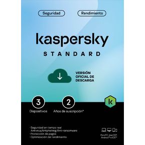 Kaspersky Antivirus Standard 3 dispositivo por 2 años