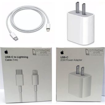 Cargador Rápido para iPhone USB C 20W con cable USB C a Lightning 1m