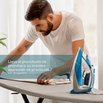 Plancha De Ropa Con Suela Cerámica Vapor Vertical Desinfecta