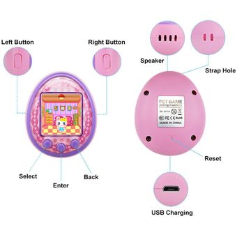 ciber Virtual Mini juguetes electrónicos para mascotas 95AE carga USB regalo para niños y adultos Micro Chat 8 mascotas en 1 