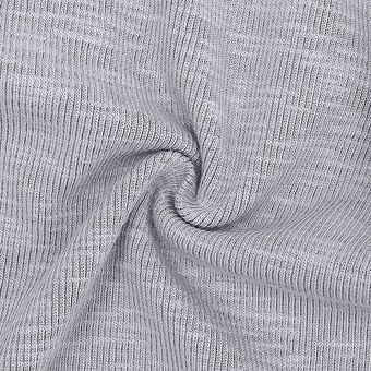 Algodón Oreja grande Conejito Cremallera Mono Gris 3-6 meses 