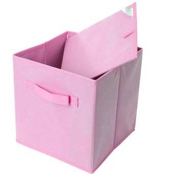 necesario Tiempo de día Posada 2-6PK Cubo organizador de ropa de caja plegable de tela cuadrada plegable -  Rosa | Linio México - GE598HL1H7L5RLMX