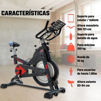 Bicicleta estatica para 150 kg hot sale