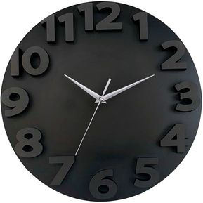 Reloj 3D Go 50X50cm Negro