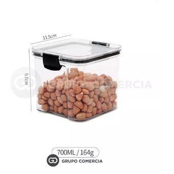 Caja de almacenamiento de plástico de 65 pulgadas de largo x 3 pulgadas,  contenedor organizador con tapa duradera y hebillas de cierre seguro