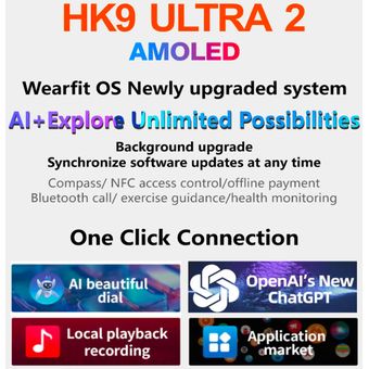 Smart Watch Hk9 Ultra 2 Reloj Inteligente ChatGpt Amoled GENERICO