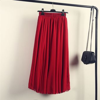 Faldas largas de cintura alta elá Faldas largas bohemias para mujer 