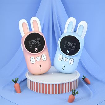 juguetes para niños interfono 2 uds. Mini walkie-talkie de juguete para niños transceptor de mano alcance de 3KM regalos cordón de radio 