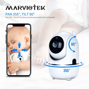 Monitor de bebé de seguridad en el hogar cámara IP Wifi visión nocturna cámara inalámbrica para bebé con monitor vídeo nanny cam bebé teléfono llanto alarma IR 