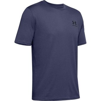 Camiseta Under Armour Sportstyle Left Chest Hombre-Violeta