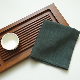 Servilleta para el té de lino y algodón de estilo nórdico pañuelo de tela para mesa cuenco para restaurante tetera toalla de limpieza decoración de escritorio 