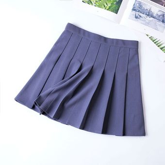 Falda de cintura alta elástica Y2k para mujer Falda corta con borda 