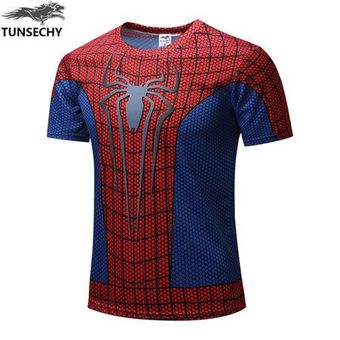 camiseta de SupermanBatmanspider mancapitán AméricaHulkIron Man 