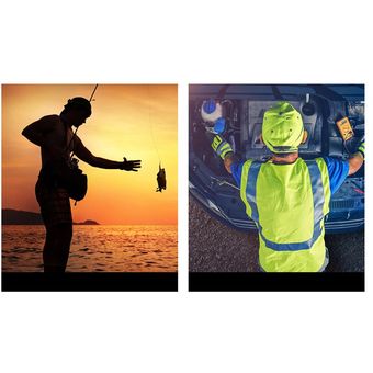 Paquete De 1 Guante De Pesca Nocturna Sin Dedos Con Linterna LED ,  Impermeable , Práctico , Duradero , Guantes De Ciclismo Luz De Dedo Para  Trabajo