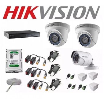 Kit 4 Cámaras de Seguridad Full HD 1080p Disco 500GB Vigilancia + Kit de  Herramientas Gratis