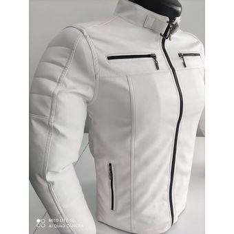 chaqueta hombre blanca cuero sintético | Linio Colombia GE063FA0NROC7LCO