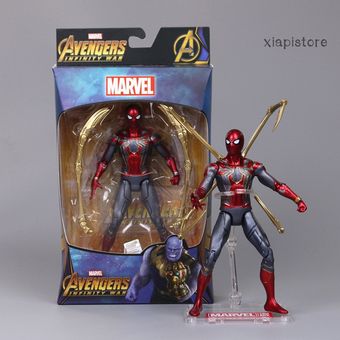 Avengers Black Panther Spiderman Modelo de figura de acción con soporte Juguete para niños Regalo 