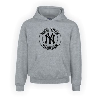 Buzo Gris Capota New York Yankees Comics Store