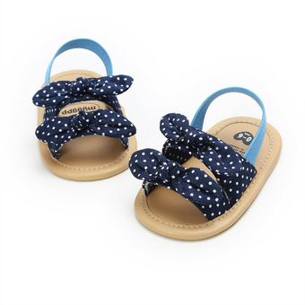 Zapatos de Verano Niñas Niños Niños Bebé Niñas Princesa Con Moño De Punto Sandalias Zapatos 
