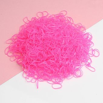 1000 unidspack moda para chicas de colores desechable pequeño de bandas de goma de mascar para Cola de Caballo titular elástico bandas para el cabello accesorios para el cabello 