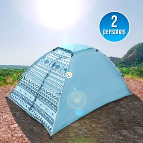 Carpa Camping Armable Impermeable 2 Personas Colores Varios