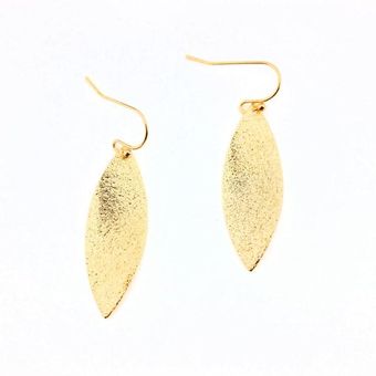 Zwpon Diseño Vintage Hojas Doradas Hojas Pendientes De Joyas 