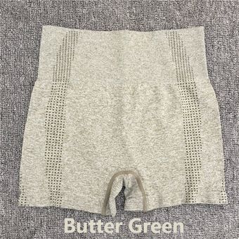 Pantalones cortos deportivos para Yoga y gimnasio para mujer,ropa de entrenamiento deportiva,encaje perfecto,chándal de cintura alta #ButterGreen Shorts 