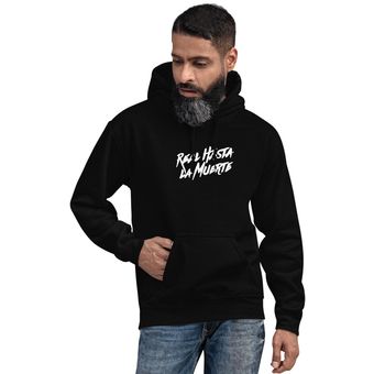 Buzo Hoodie Con Capota Estampado Real Hasta La Muerte Undertop