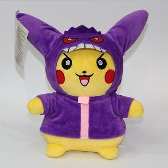 28cm Pokemon Pikachu Cosplay Eevee Gengar Eeveelutions peluche muñecas 