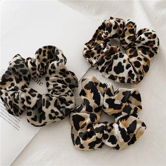 Bandas elásticas para el cabello con estampado de serpiente y leopardo coletero para atar el pelo bandas de goma accesorios para el cabello a la moda 
