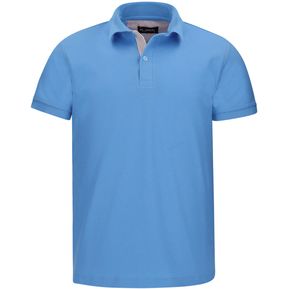Camiseta tipo polo Hamer fondo entero Azul Claro
