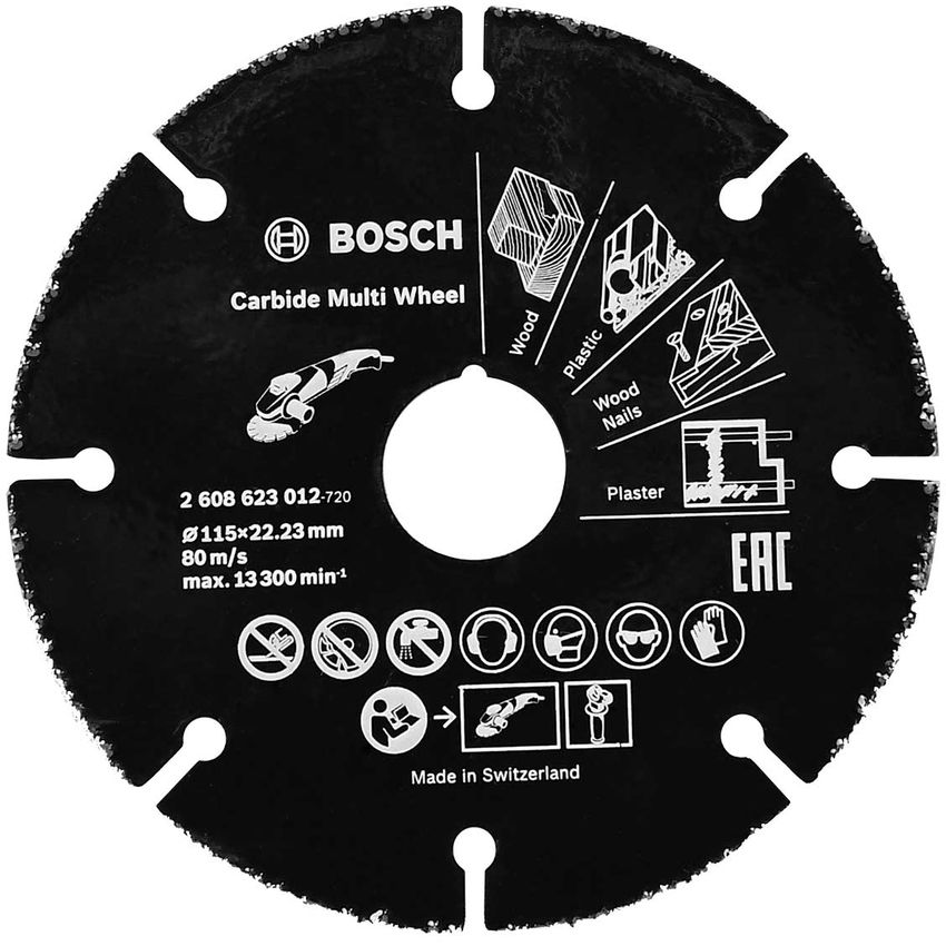 Disco de Corte Madera Bosch 2608623012 4-1/2 Pulg