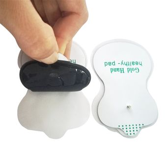 masajeador corporal de silicona para adelgazar De almohadillas de electrodos de acupuntura Tens estimulador nervioso máquina de Terapia Digital 10 Uds parches de almohadillas WOT 