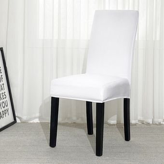 Simple fundas de LICRA para silla de comedor elástico cubierta del asiento de la silla funda protectora para restaurante basen ogrodowy #Color 18 