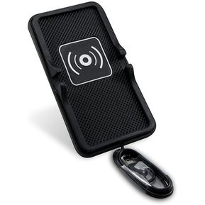 Qi Wireless Fast Phone Charger Cargador Montado En Coche Para Samsung Para IPhone Negro