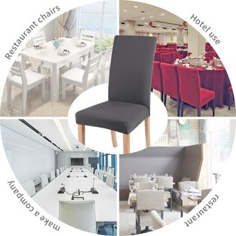 Funda de LICRA elástica de Color sólido para silla,antipolvo,para Hotel,comedor,fiesta,Banquet #dark green 