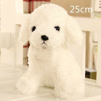 Kawaii perro de peluche realista suerte lindo perro de peluche juguete 