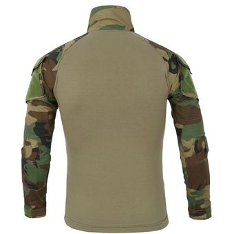 Camiseta de senderismo militar táctico para hombre camiseta de manga larga de camuflaje del ejército de entrenamiento de secado rápido ropa de pesca de caza al aire libre 