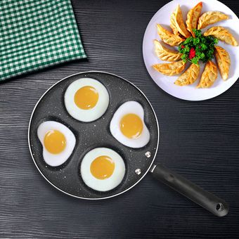Frying Pancake Pan Egg Fry Pot 457-hole No Oil-smoke stick Cooking Ham Steak Breakfast Maker Thickened Omelet Pans #5 hole 
