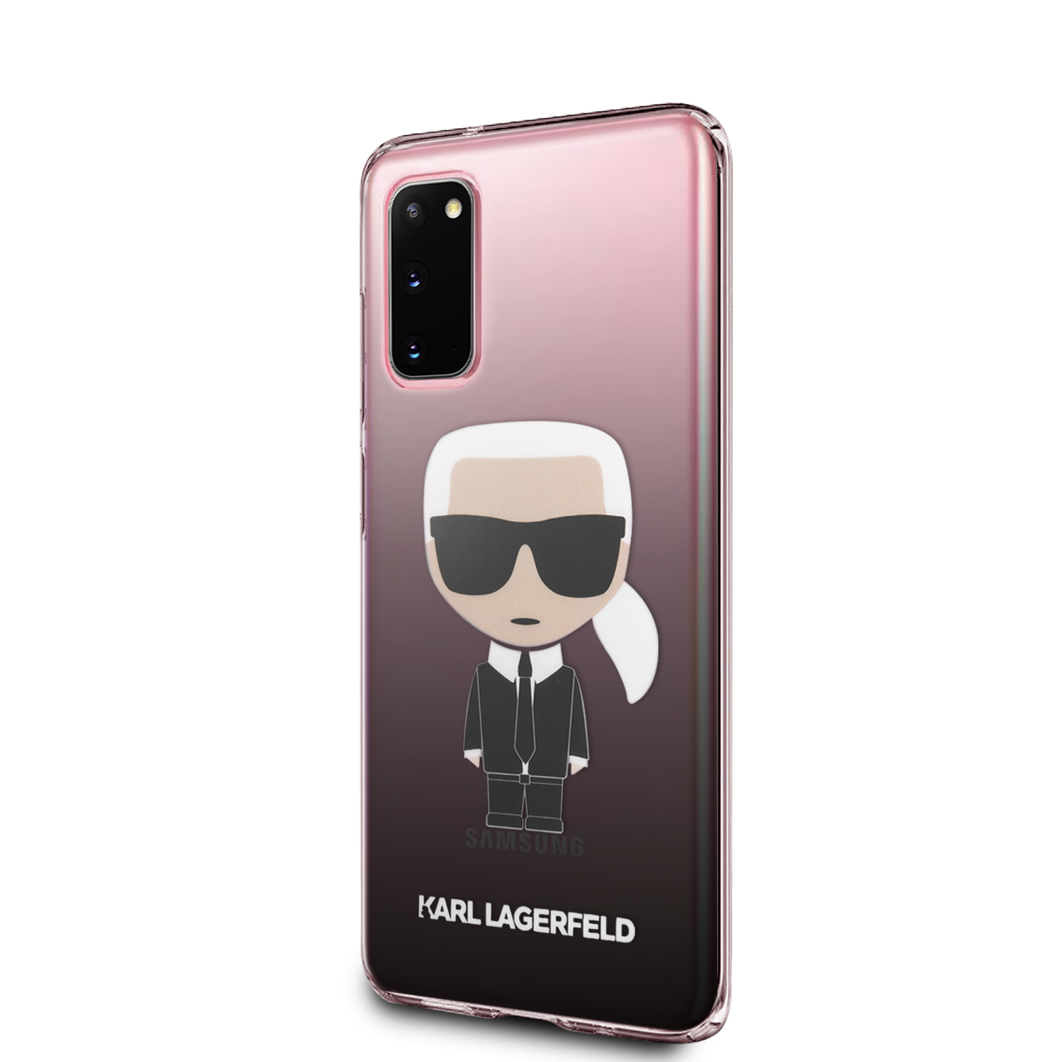 Funda Protector Karl Lagerfeld TPU Color Degradado Samsung S20-Negro